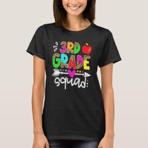 Back To School First Day Of 3rd Grade Squad Teache T-Shirt