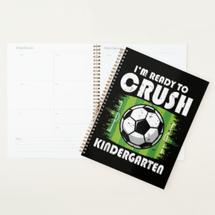 Back to School First Day of Kindergarten Soccer Planner
