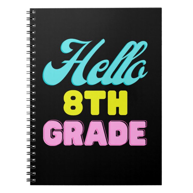 Back to School, First Day Of School Notebook (Front)
