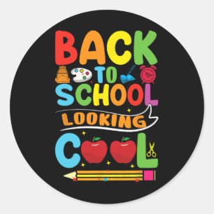 Back To School First Day Of School Teachers Kids Classic Round Sticker