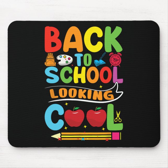 Back To School First Day Of School Teachers Kids  Mouse Mat (Front)