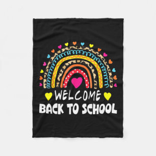 Back To School First Day Of School Teachers Studen Fleece Blanket