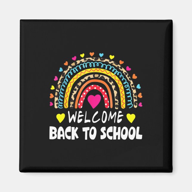 Back To School First Day Of School Teachers Studen Magnet (Front)
