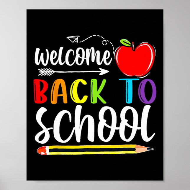 Back To School First Day Of School Teachers Studen Poster (Front)