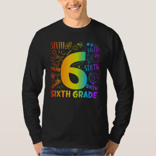 Back To School First Day of School Typography Sixt T-Shirt