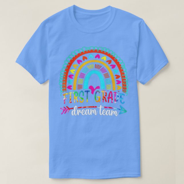Back To School First Grade Dream Team Students Tea T-Shirt (Design Front)