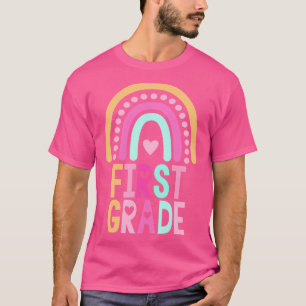 Back To School first Grade Rainbow Kids Women Men T-Shirt