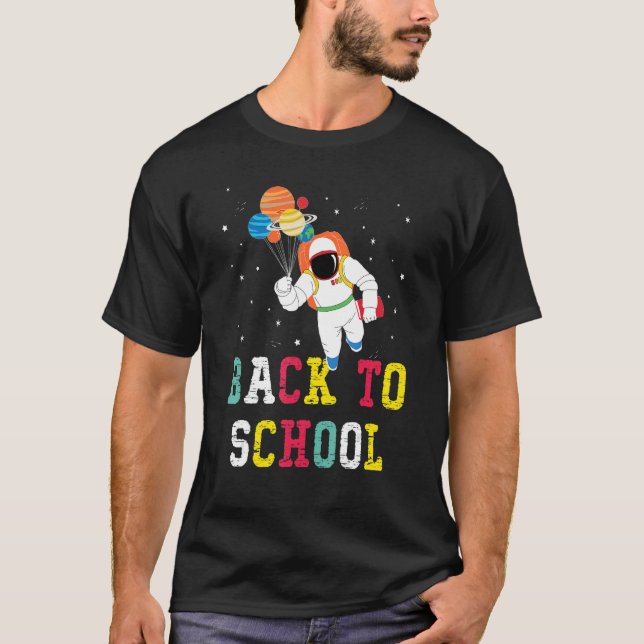 Back To School For Kids  First Day Of School Astro T-Shirt (Front)
