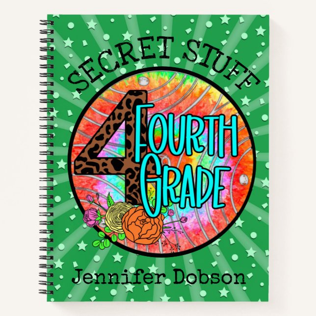 Back to school fourth grade notebook (Front)