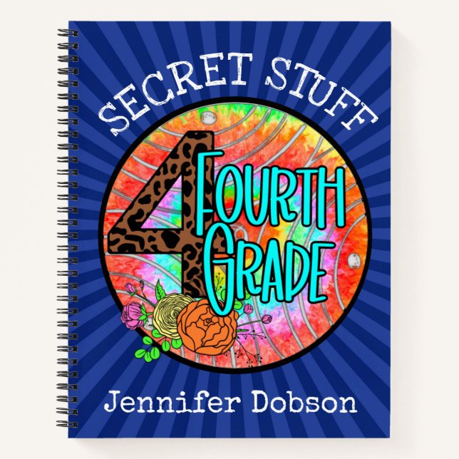 Back to school fourth grade notebook (Front)