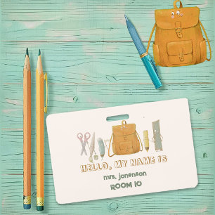 Back to School Friends ID Badge