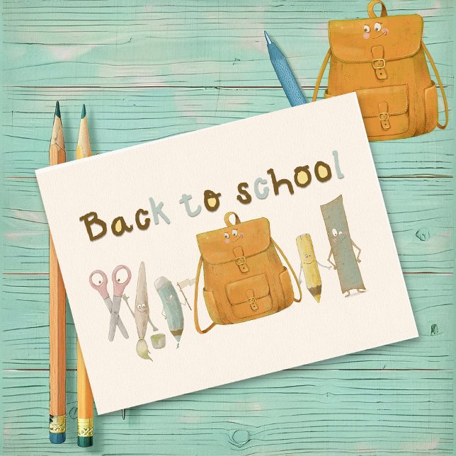 Back to School Friends  Postcard (Creator Uploaded)