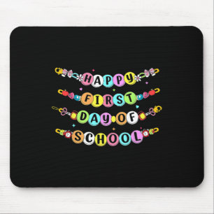 Back To School Friendship Bracelet First Day Of Sc Mouse Mat