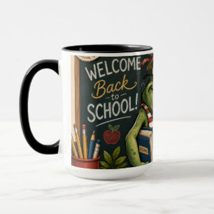 Back to School Frog PNG, Teacher Classroom Decor, Mug