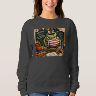 Back to School Frog PNG, Teacher Classroom Decor, Sweatshirt