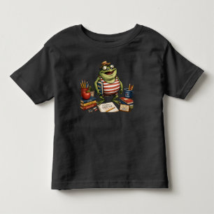 Back to School Frog PNG, Teacher Classroom Decor, Toddler T-Shirt