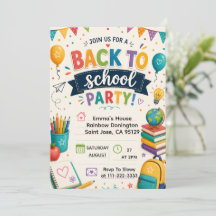 Back to School Fun Classroom Party