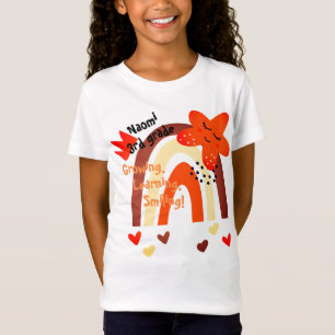 Back to School Fun Cute Boho Style Kids Name T-Shirt