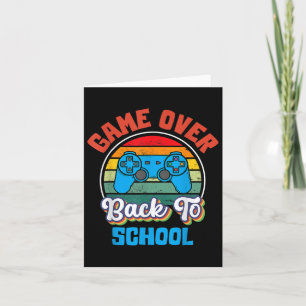 Back To School Fun Game Over Teacher Student Contr Card