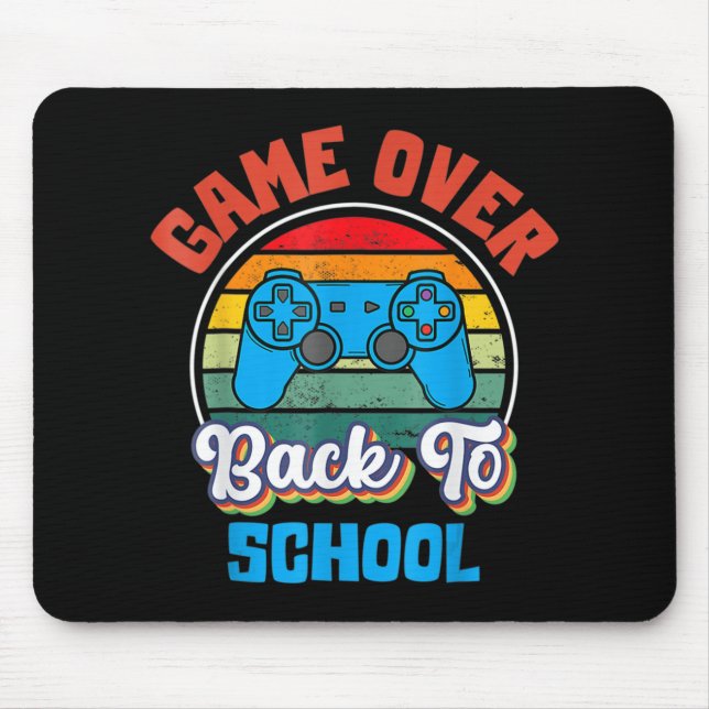 Back to School Fun Game Over Teacher Student Contr Mouse Mat (Front)
