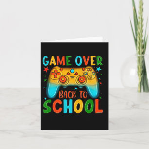 Back To School Fun Game Over Teacher Student Kid  Card