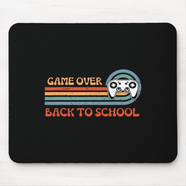 Back To School Fun Game Over Teacher Student Video Mouse Mat (Front)