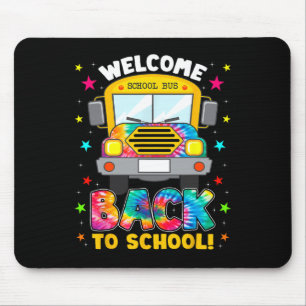 Back To School Fun Outfit School Bus Driver Mouse Mat