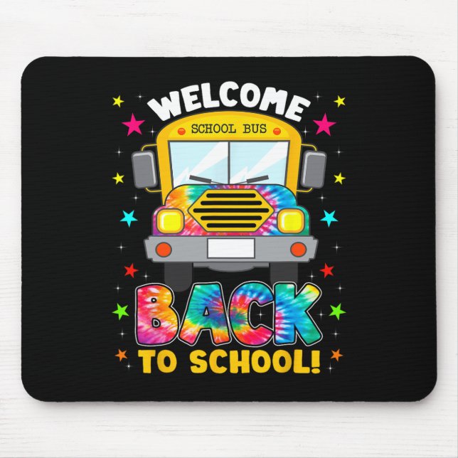 Back To School Fun Outfit School Bus Driver  Mouse Mat (Front)