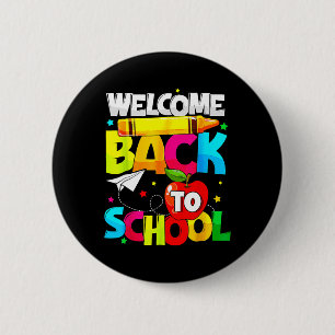 Back To School Fun Student Teacher Love Kid 6 Cm Round Badge
