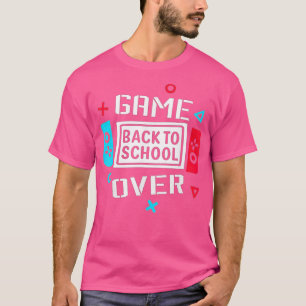 Back to School Funny Game Over Teacher Student Con T-Shirt