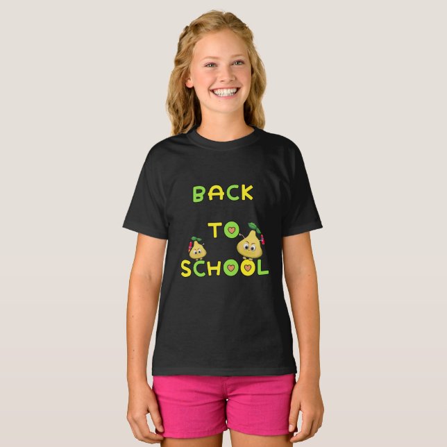Back to school funny pears T-Shirt (Front Full)