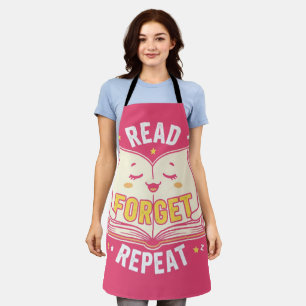 Back to school Funny Sleepy Book Student  Apron