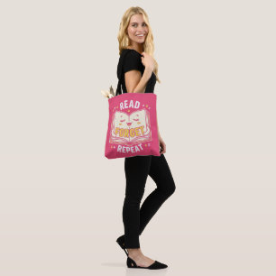 Back to school Funny Sleepy Book Student  Tote Bag
