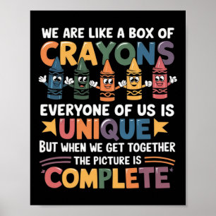 Back To School Funny Teacher We Are Like A Box Of Poster