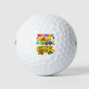 Back To School Funny The WHEELS On The BUS Toddler Golf Balls