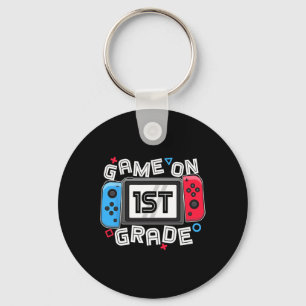 Back To School Game On 1st Grade Fun Gamer Kids Bo Key Ring
