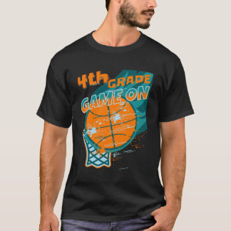 Back To School Game On 4Th Grade Student Basketbal T-Shirt