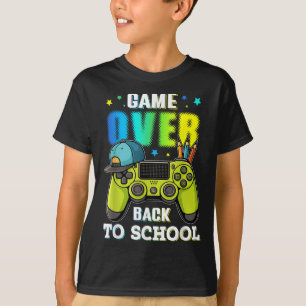 Back To School Game Over For Boy Kids Gamers Boys T-Shirt