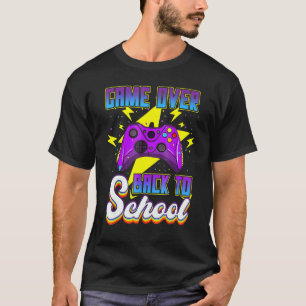 Back to School  Game Over Teacher Student Controll T-Shirt