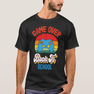 Back to School  Game Over Teacher Student Controll T-Shirt