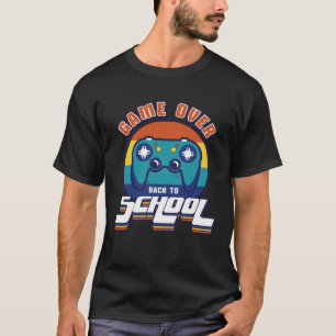 Back to School  Game Over Teacher Student Video Ga T-Shirt