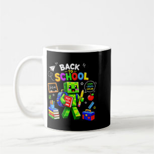 Back To School Gamer Boy Pixel First Day Of School Coffee Mug