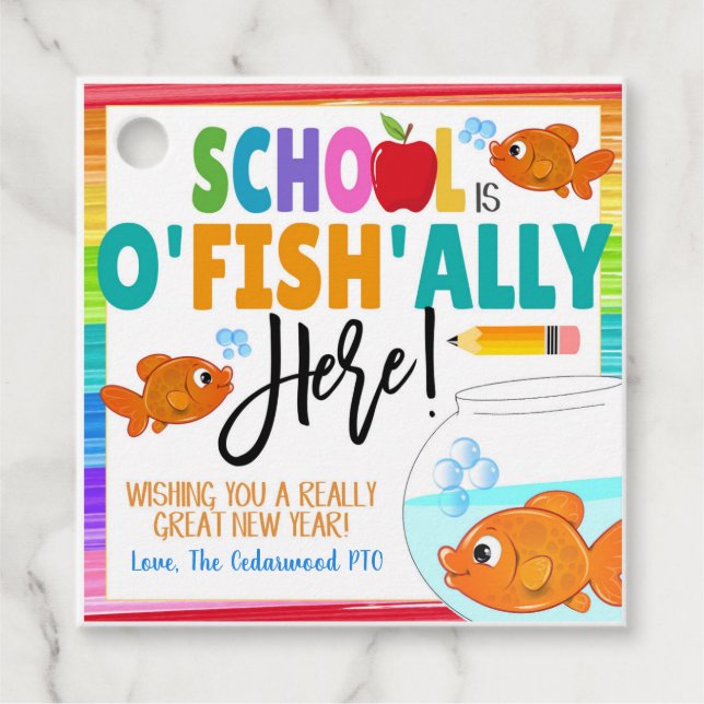  Back to School Goldfish Tag (Front)