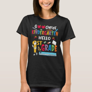Back to School Goodbye Kindergarten Hello 1st Grad T-Shirt