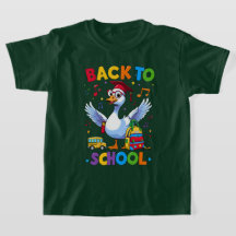 Back to School Goose – Colourful Fun T-Shirt Desig
