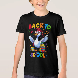 Back to School Goose – Colourful Fun T-Shirt Desig Tri-Blend Shirt