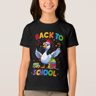 Back to School Goose – Colourful Fun T-Shirt Desig Tri-Blend Shirt