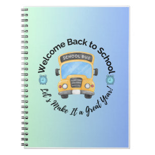 Back to School – Gradient Bus Notebook