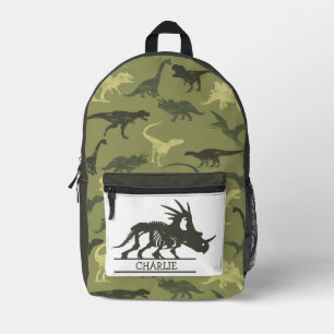 Back to school Green Dino theme Printed Backpack