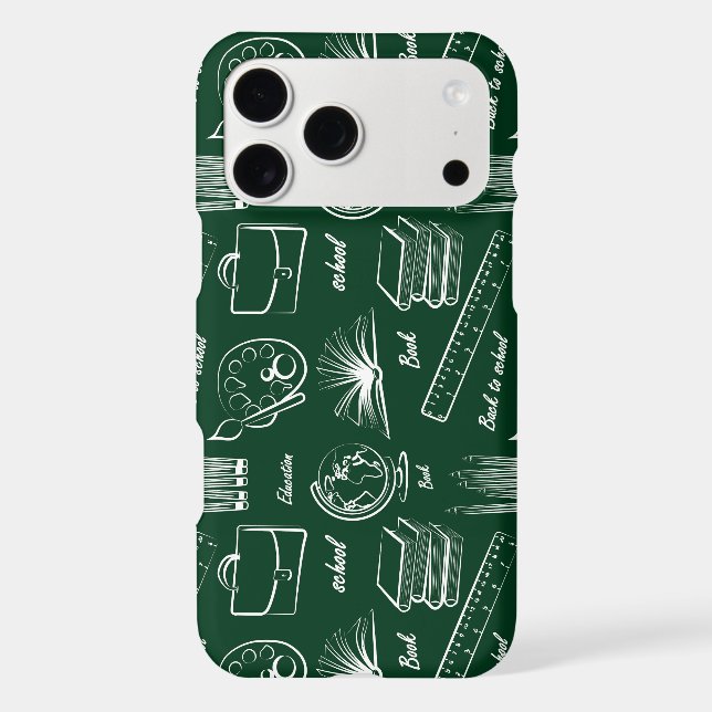 Back To School Green White  (Back)